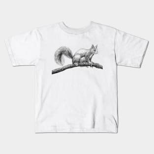 Squirrel drawing Kids T-Shirt